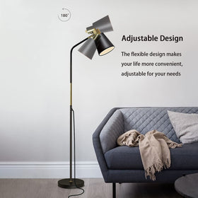 LALISU floor lamp includes LED bulb for immediate use.
