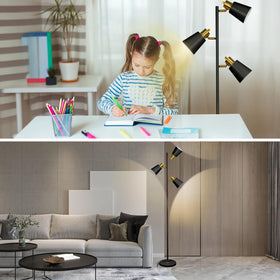 LALISU Tree Floor Lamp with dimmable bulbs to tailor brightness and mood.