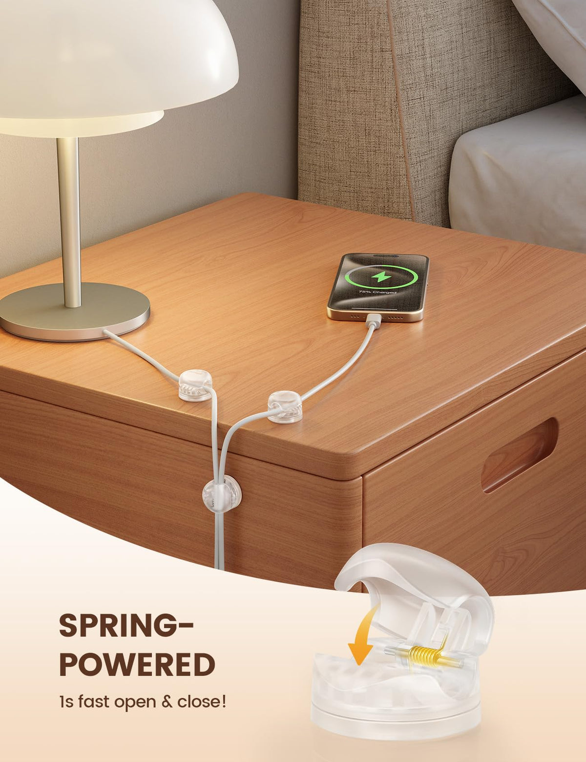 Lamicall durable ABS plastic with robust spring action