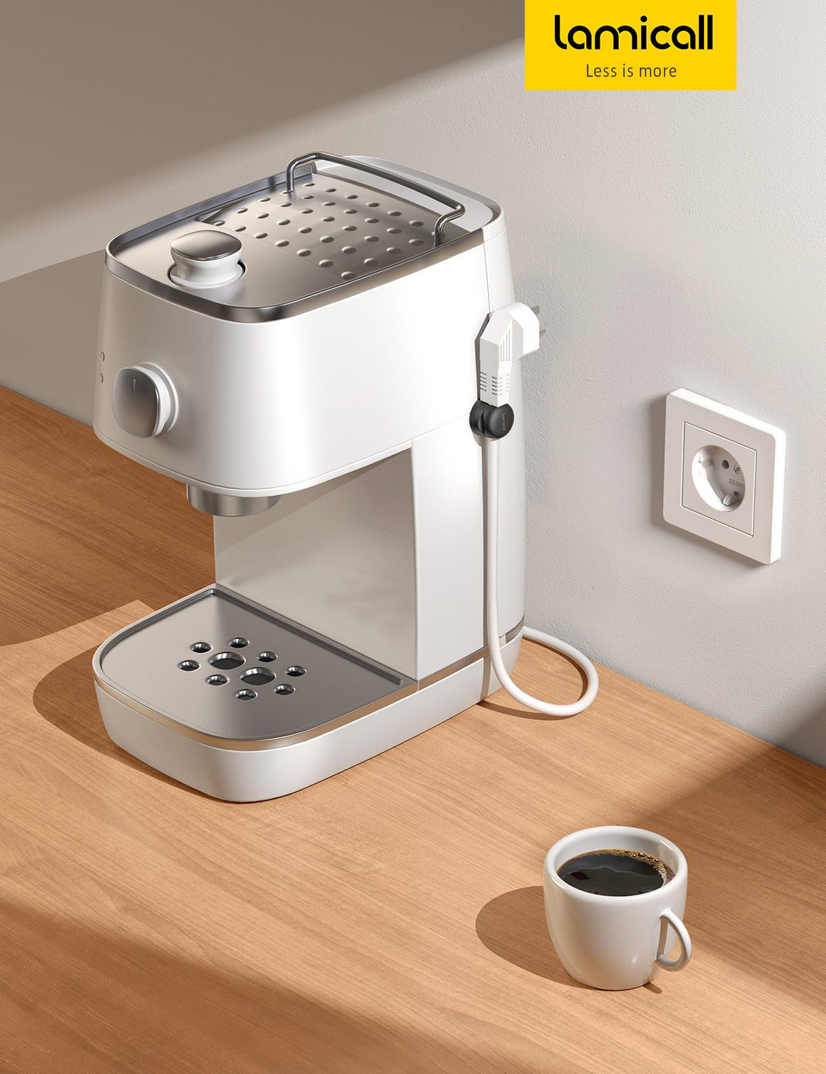 Lamicall desk-nightstand organizer helps keep cables organized in workspaces