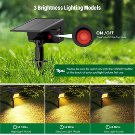 LAMKEEP solar spot light with 120-degree panel for efficient charging