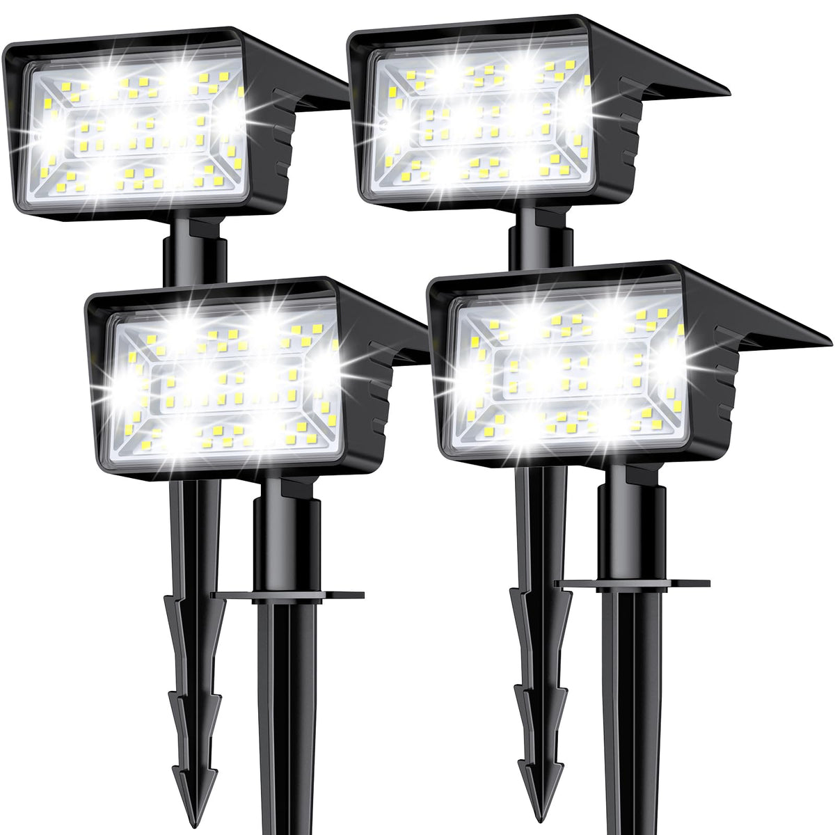 LAMKEEP solar spot light ground stake for landscape lighting and easy installation.