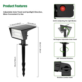 LAMKEEP Solar Spot Light packaging for four-pack outdoor use