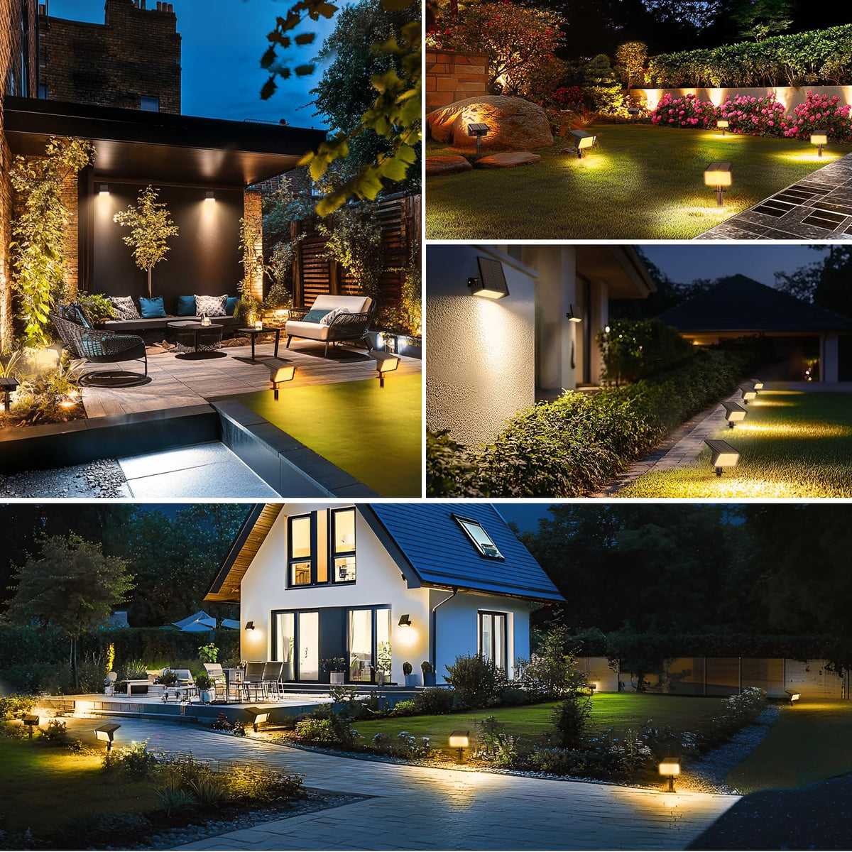LAMKEEP warm white outdoor light creates inviting garden ambiance after dark