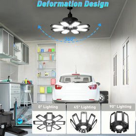LAMLAMCK 240W garage light delivers 24,000 lumens for large spaces.
