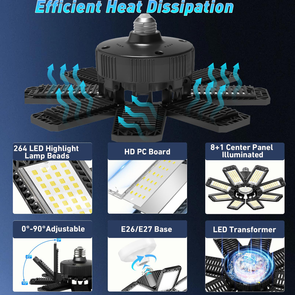 LAMLAMCK 240W LED with aluminum heat sink for efficient cooling