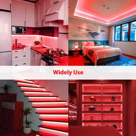 Lamomo bedroom ambience neon red for mood lighting in a cozy space.