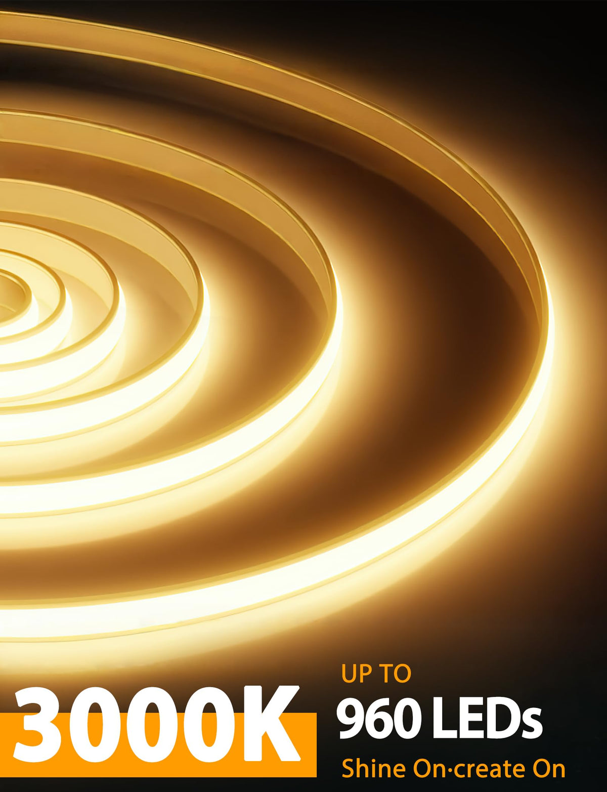 Lamomo COB LED Strip Pro self-adhesive backing provides secure mounting.