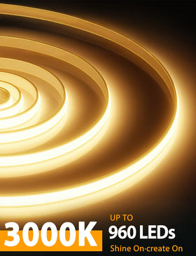 Lamomo COB LED Strip Pro self-adhesive backing provides secure mounting.
