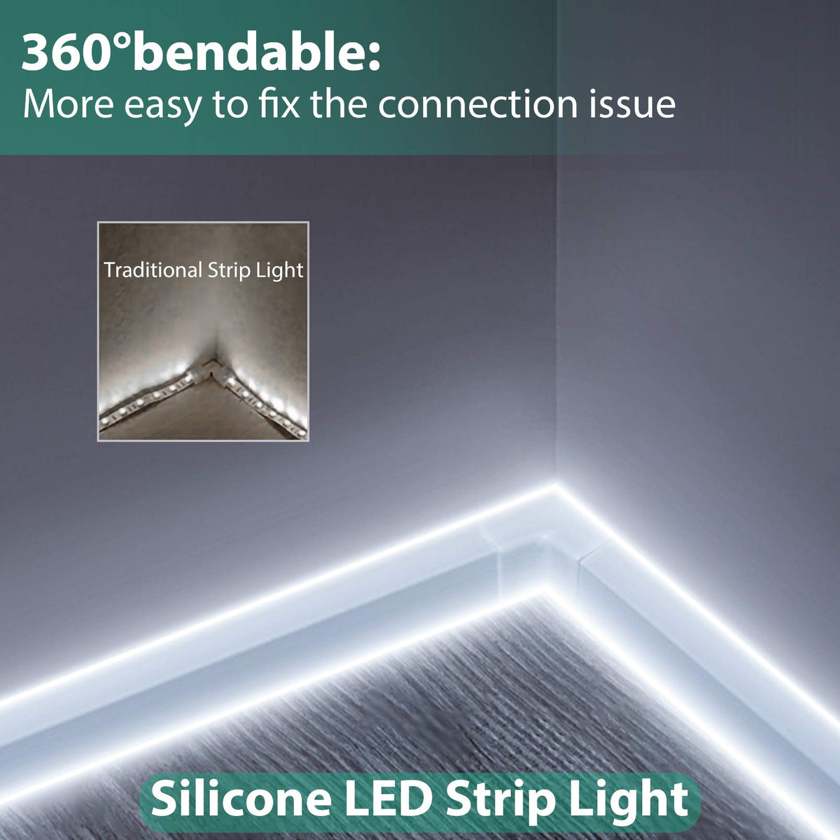 Lamomo outdoor-safe neon strip for patio or poolside decor.