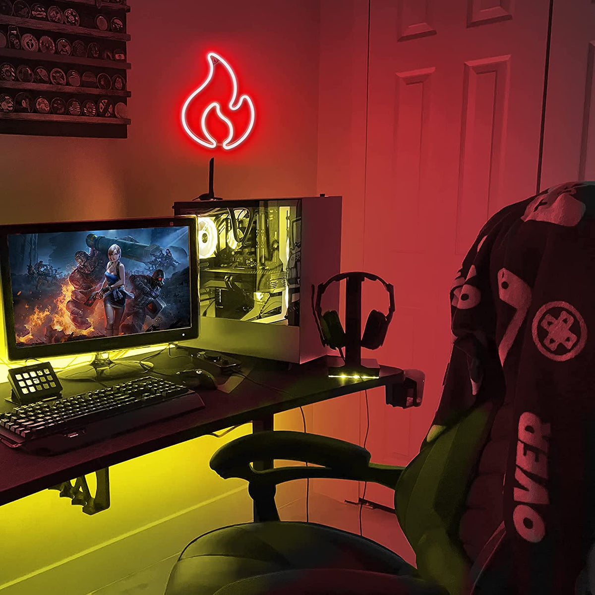 Lamomo silicone neon creates durable red lighting for long-lasting décor.