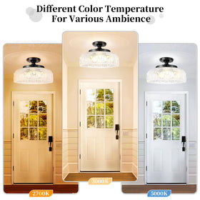 Lamomo vintage-modern cabin style ceiling fixture