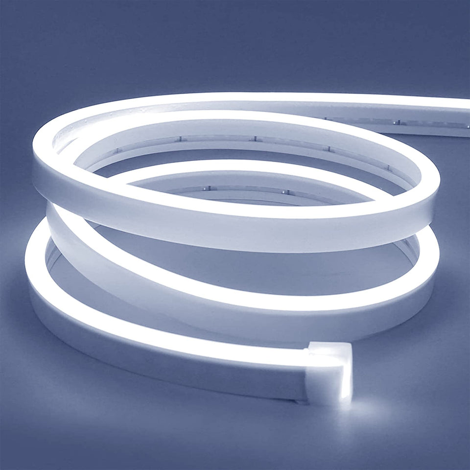 Lamomo white LED strip lights: bright, even kitchen cabinet illumination from 600 LEDs.
