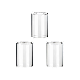 Lamp Yu clear glass shade 5.5-inch height enhances ambient lighting for living rooms.