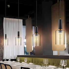 Lamp Yu clear glass shade for chandeliers adds bright, timeless elegance.