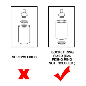 Lamp Yu glass shade is easy to install and remove for routine lighting refresh.