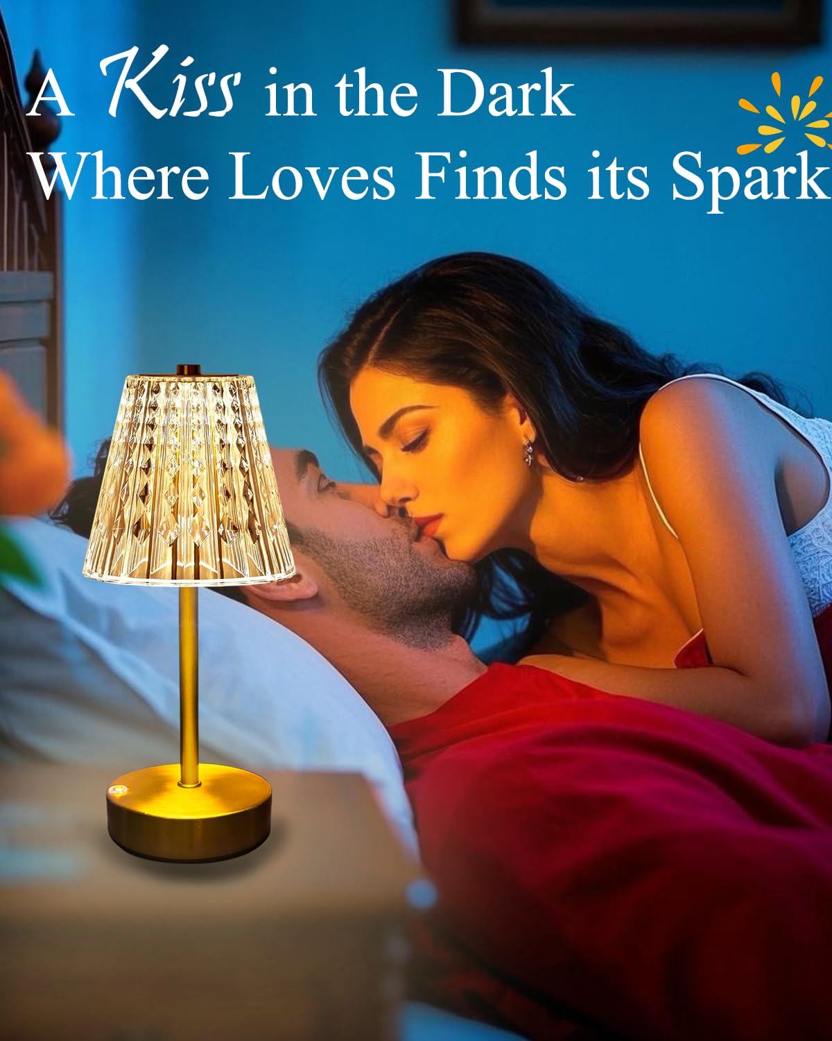 LamparaDecor shower-safe crystal light for wet environments with calming glow.