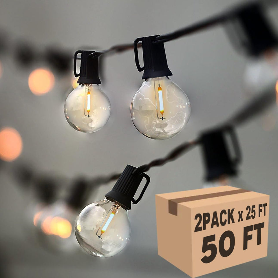 Lampat 25ft globe string lights illuminate indoor and outdoor spaces with warm clarity