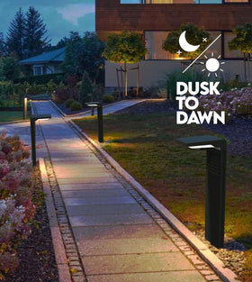 Lampat no-hassle ground insertion provides discreet path lighting with even coverage.