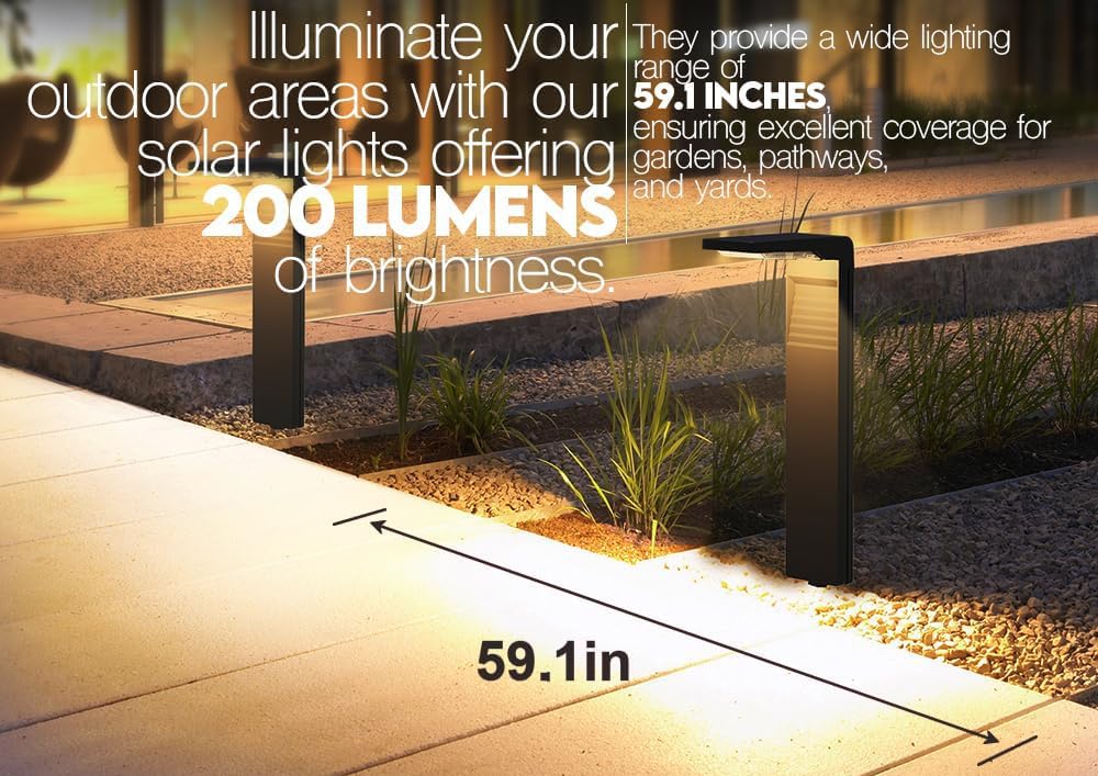 Lampat wiring-free installation enables quick setup along paths with no electrical work.
