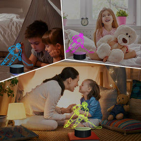 Lampeez Ice Hockey 3D Night Light dimmable brightness for night-time comfort