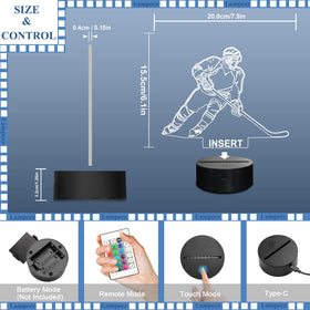 Lampeez Ice Hockey 3D Night Light makes a thoughtful sports-themed gift