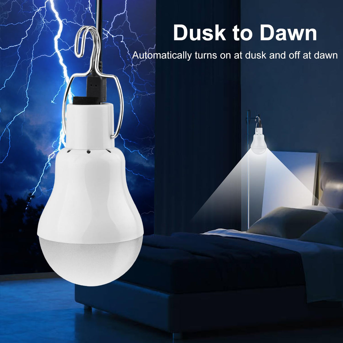 Lampelc camping tent light provides portable night-time illumination