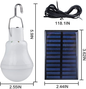 Lampelc solar light bulb in shed offering reliable illumination