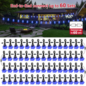 Lamphome blue ST38 bulbs brighten large venues with cohesive color for events.