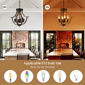 LAMPKEDUO adjustable chain up to 78 inches for flexible height