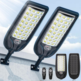 LampTec solar street light shows three color options for versatile outdoor illumination