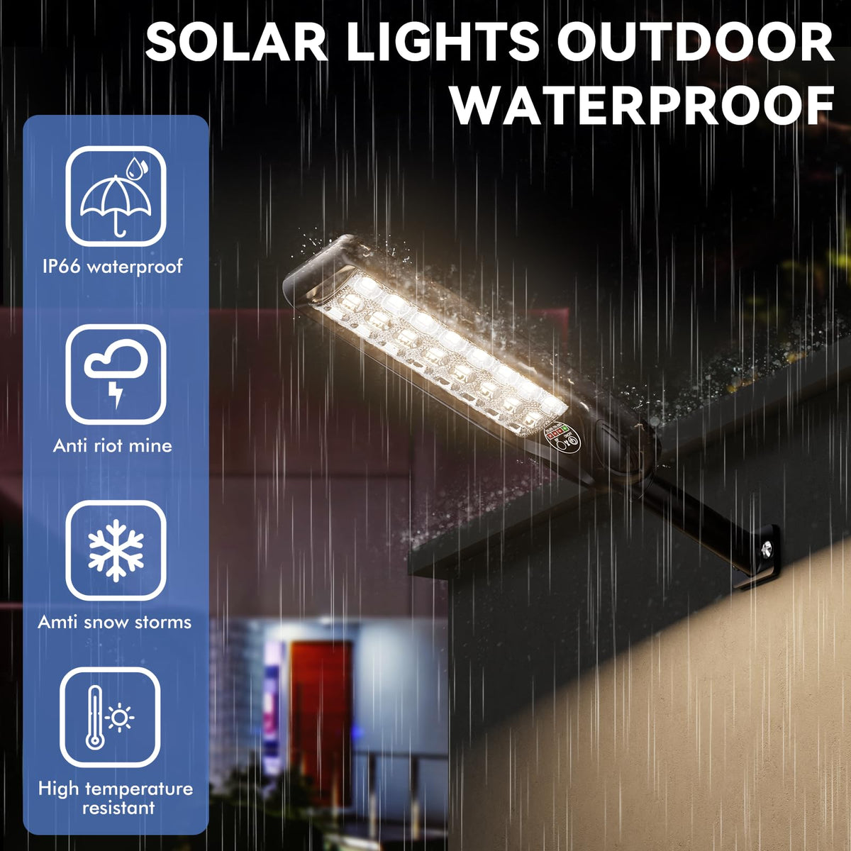 LampTec rugged die-cast bracket supports durable outdoor installation
