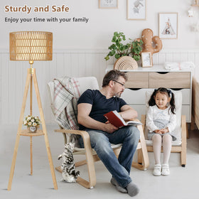 LAMSU rattan shade closeup highlights natural texture and craftsmanship