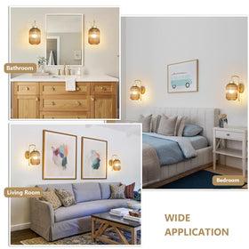 LAMSU easy-install cordless sconces for quick room upgrade.