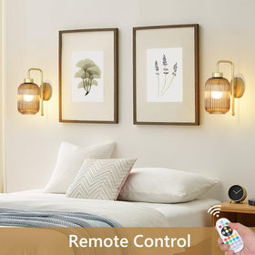 LAMSU sconce set includes 8 RGB colors for mood scenes.