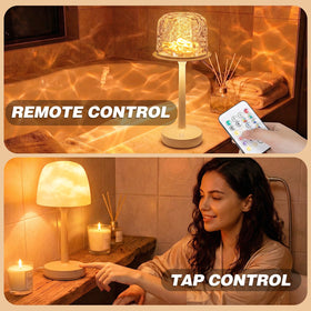 LamTrancail Shower Lamp bedside nightstand use for cozy evenings.