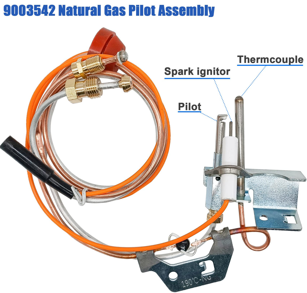 Lamudo pilot assembly compatibility with Reliance and A.O.Smith models enables easy replacement.
