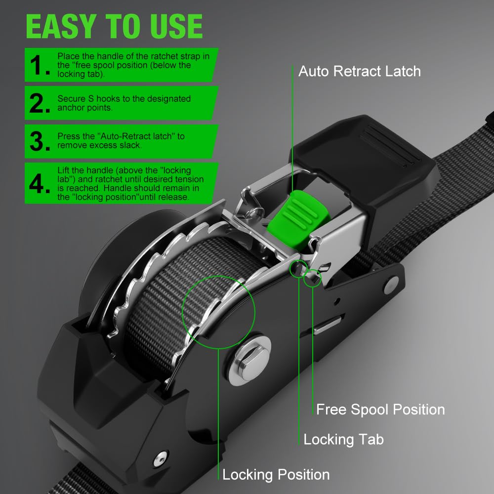 Lamwerol drawstring storage bag keeps straps neatly stored.