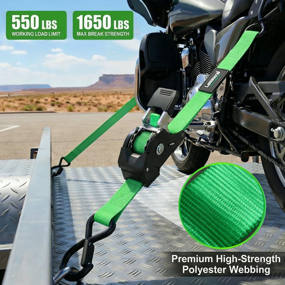 Lamwerol hook with safety clip protects paint during transit.