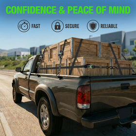 Lamwerol secure anchor points on motorcycles and trucks for easier loading.