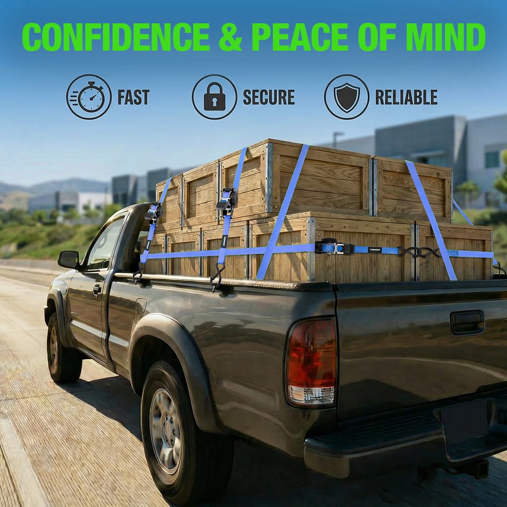 Lamwerol secure truck bed and rack applications for versatile setups.