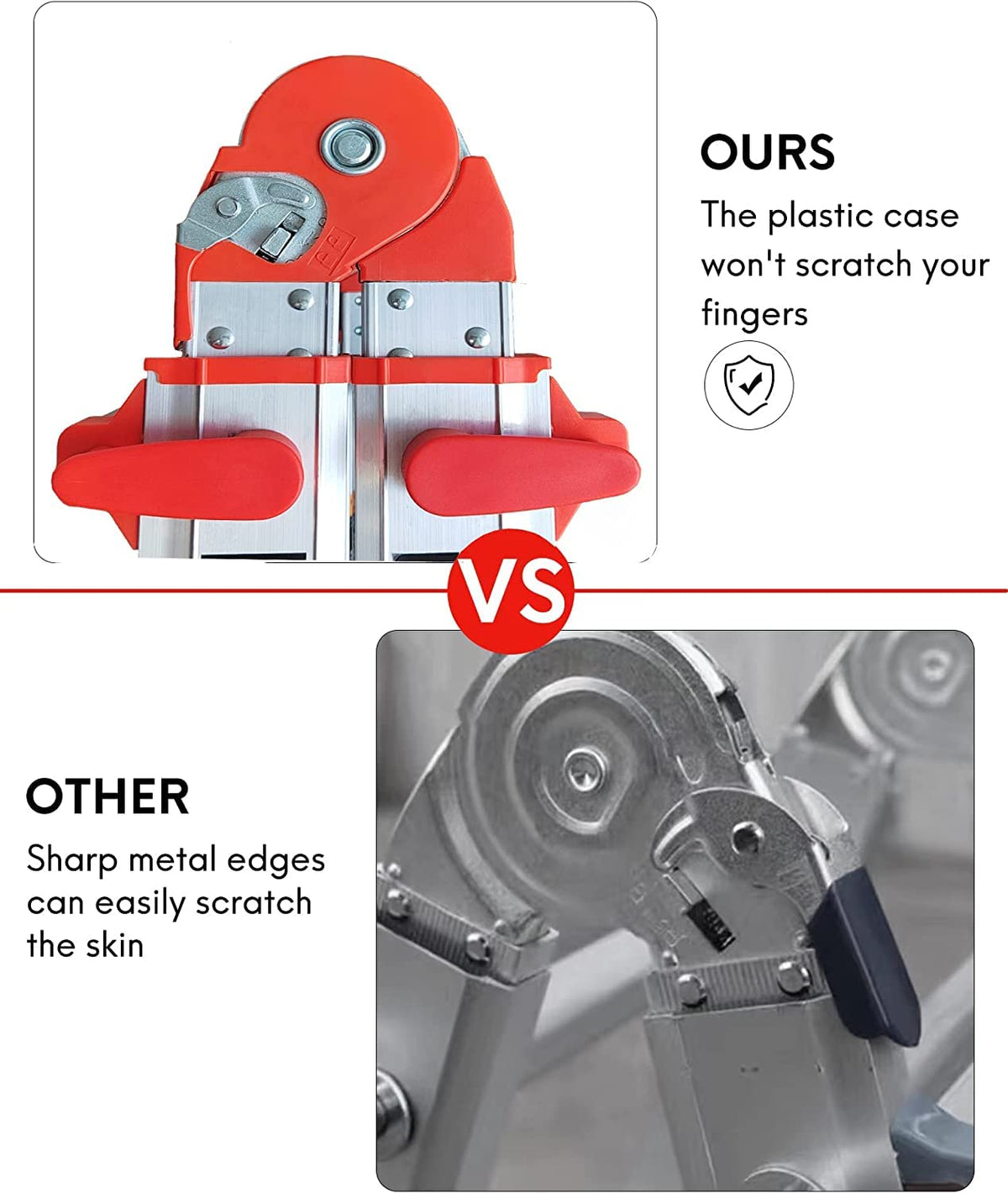 LANBITOU Ladder edge protection guards prevent snags during use.