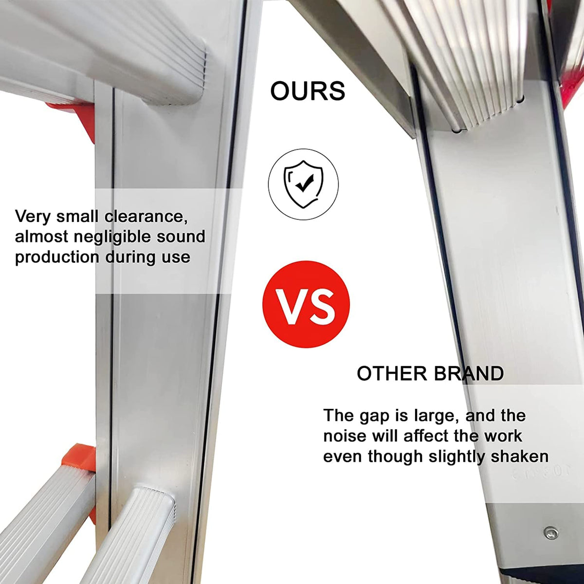 LANBITOU Ladder suitable for indoor and outdoor use across tasks.