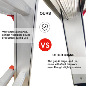 LANBITOU ladder outdoor versatility for indoor tasks and roof access.