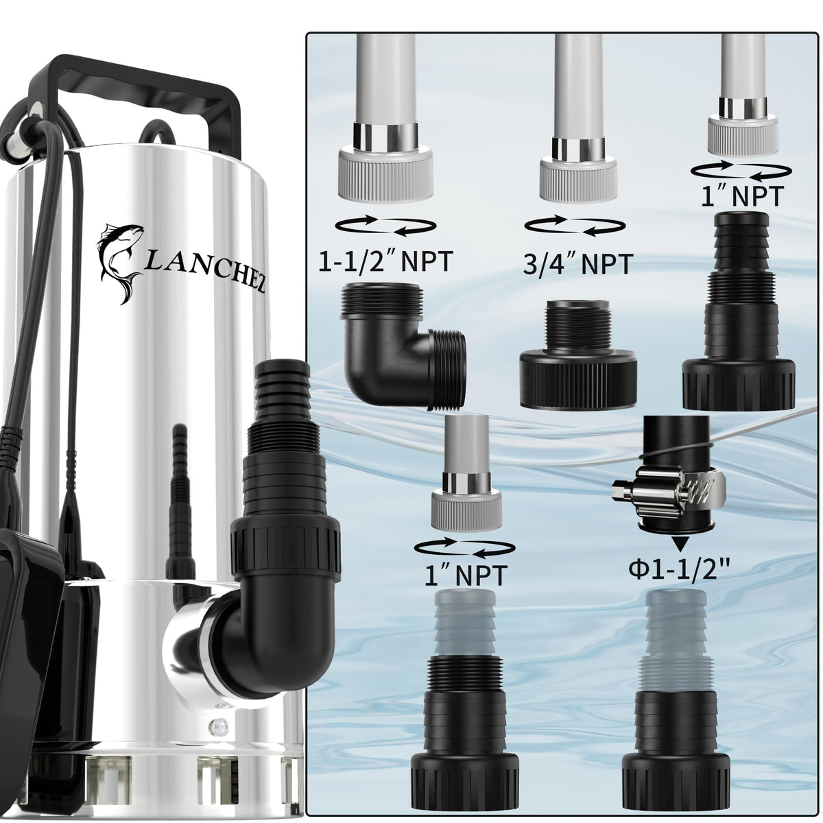 LANCHEZ 16 ft cord setup demonstrates easy placement and quick setup.