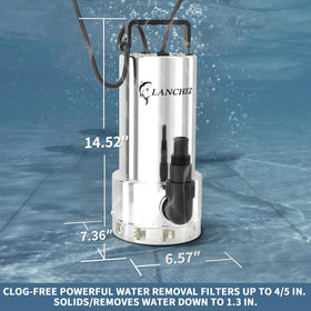 LANCHEZ bottom PA66 impeller detail highlights resilience under demanding flows.