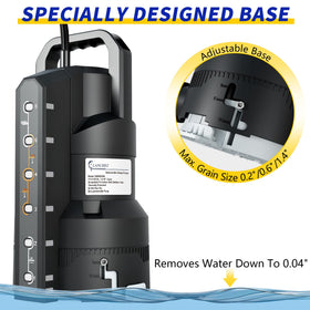 LANCHEZ discharge connector and hose options for versatile setups.