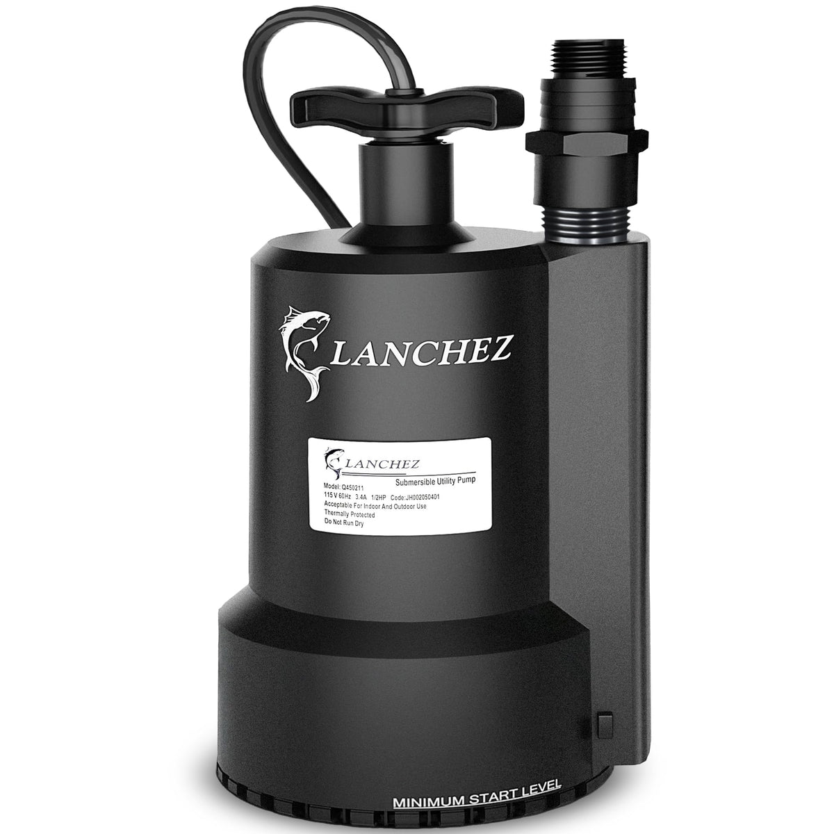 LANCHEZ sump pump oil-filled motor for durable performance