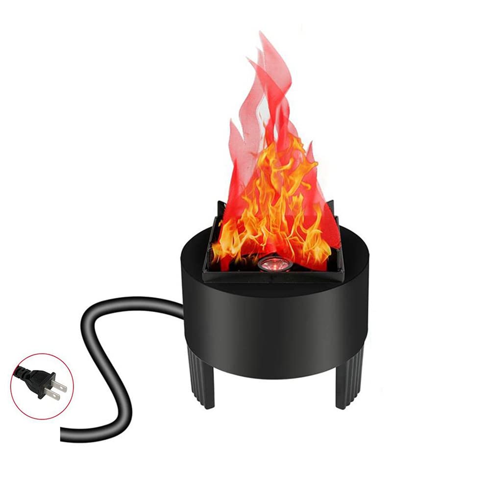Lancoon 3D LED fake fire lamp base with realistic flicker for indoor decor