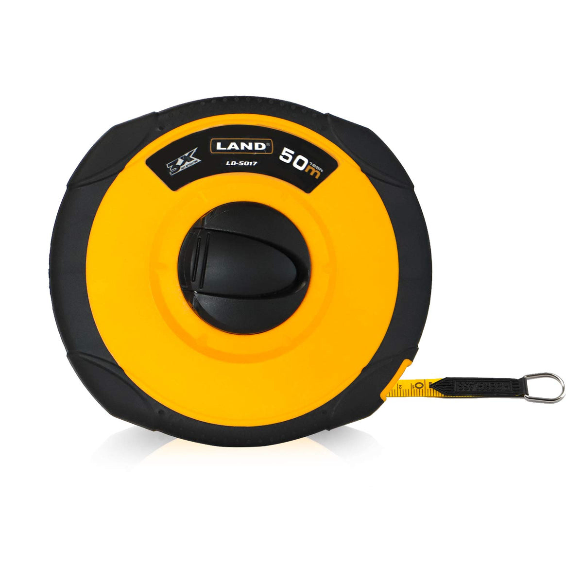 LAND 165FT fiberglass tape measure front view for site work